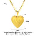 Shangjie OEM Kalung Horoscope Couple de bijoux Collier de coeur romantique Collier de médaillon de médaille d&#39;or